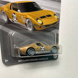 Hot Wheels1/64 Vintage Racing Club 1971 Lamborghini Miura SV Gold