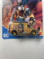 Hot Wheels 1/64 Pop Culture Mercedes-Benz Sprinter Tourer Gold - Damaged Card