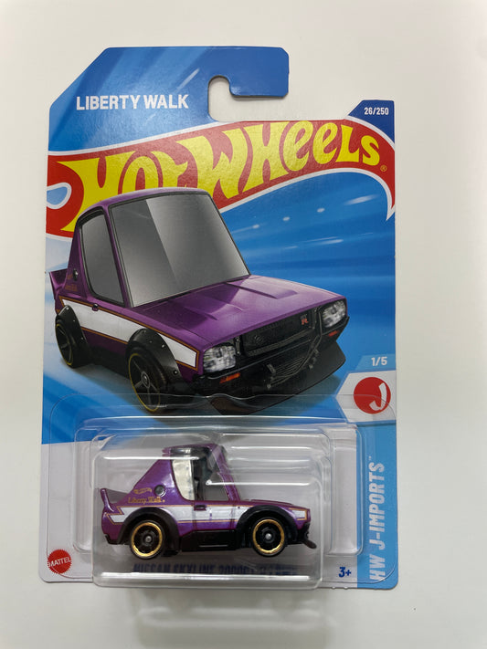 Hot Wheels 1/64 Nissan Skyline 2000GT-R LBWK Purple