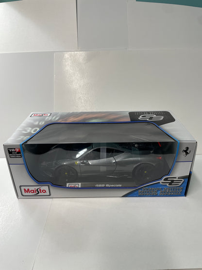 Maisto 1/18 Ferrari 458 Speciale Dark Grey