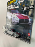 Hot Wheels 1/64 Fast & Furious 2018 Bentley Continental GT3 White & Red