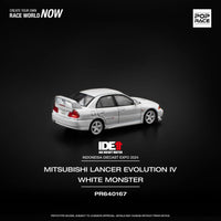 Pop Race 1/64 IDE Mitsubishi Lancer Evolution IV White