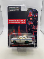 *Chase* Greenlight 1/64 Hollywood Terminator 2 Judgment Day 1983 Ford LTD Crown Victoria White