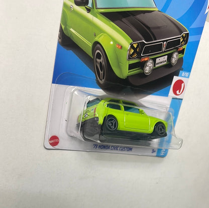 Hot Wheels 1/64 ‘73 Honda Civic Custom Green