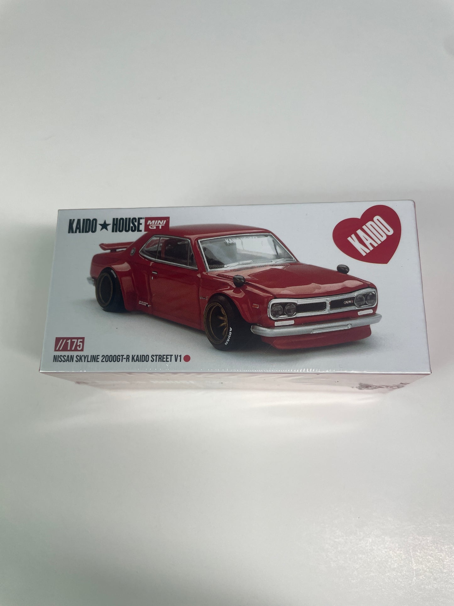 Mini GT x Kaido House 1/64 Nissan Skyline 2000GT-R (KPGC10) Kaido Street V1 Red