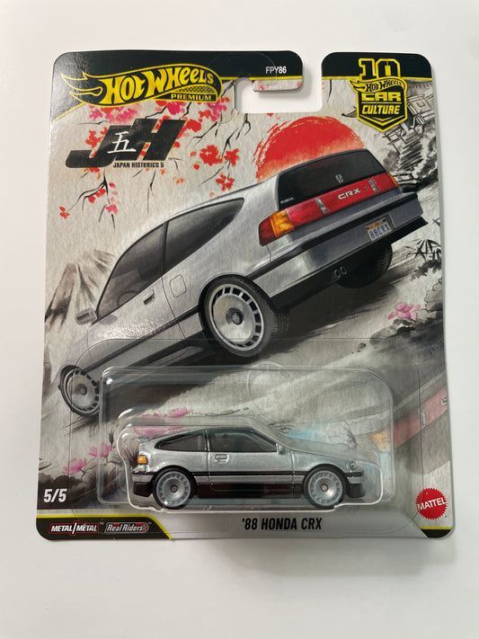 Hot Wheels 1/64 Car Culture Japan Historics 5 '88 Honda CRX Silver - JKF13