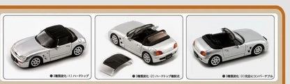 BM Creations 1/64 Suzuki Cappuccino Silver w/ Extra Wheels & Removable Roof