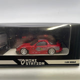 Mini Station 1/64 Mazda RX-7 Fast And Furious w/ Figure Red - Damaged Box
