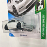 Hot Wheels 1/64 Tesla Model 3 white