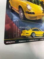 Hot Wheels 1/64 Car Culture Hammer Drop Porsche 911 Carrera RS 2.7 Yellow