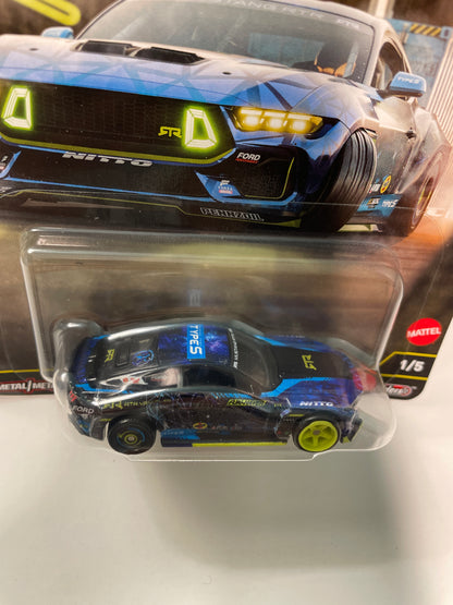 Hot Wheels 1/64 Car Culture Circuit Legends 2024 Ford Mustang RTR Spec 5-FD Blue - Damaged Box