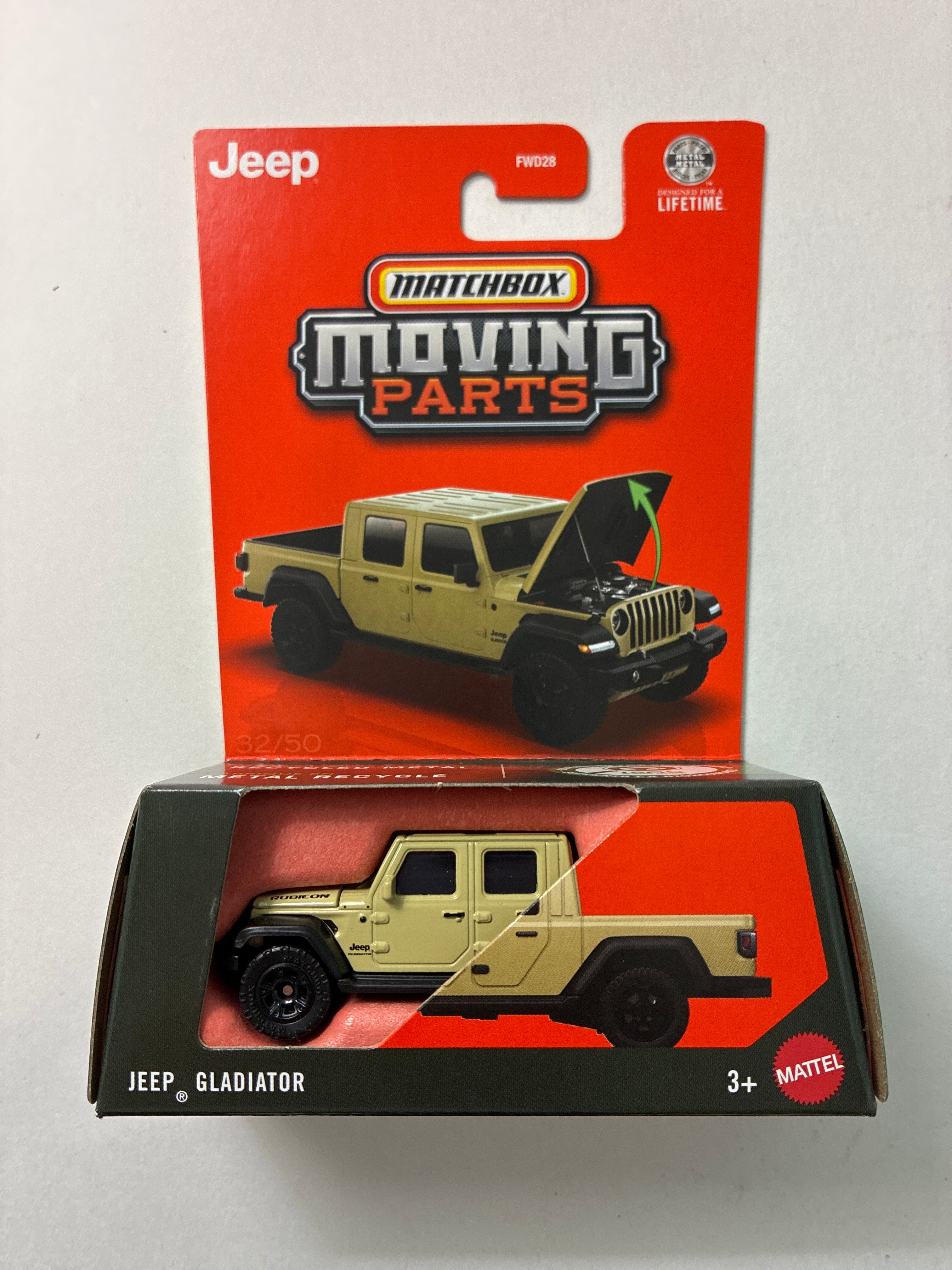 Matchbox 1/64 Moving Parts Jeep Gladiator Beige - JHV61 – Flipn