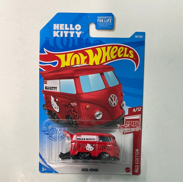 Hot Wheels 1/64 Target Red Kool Kombi Hello Kitty Red - Damaged Card