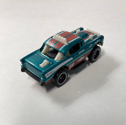 *Loose* Hot Wheels 1/64 5 Pack Exclusive Big-Air Bel-Air Teal