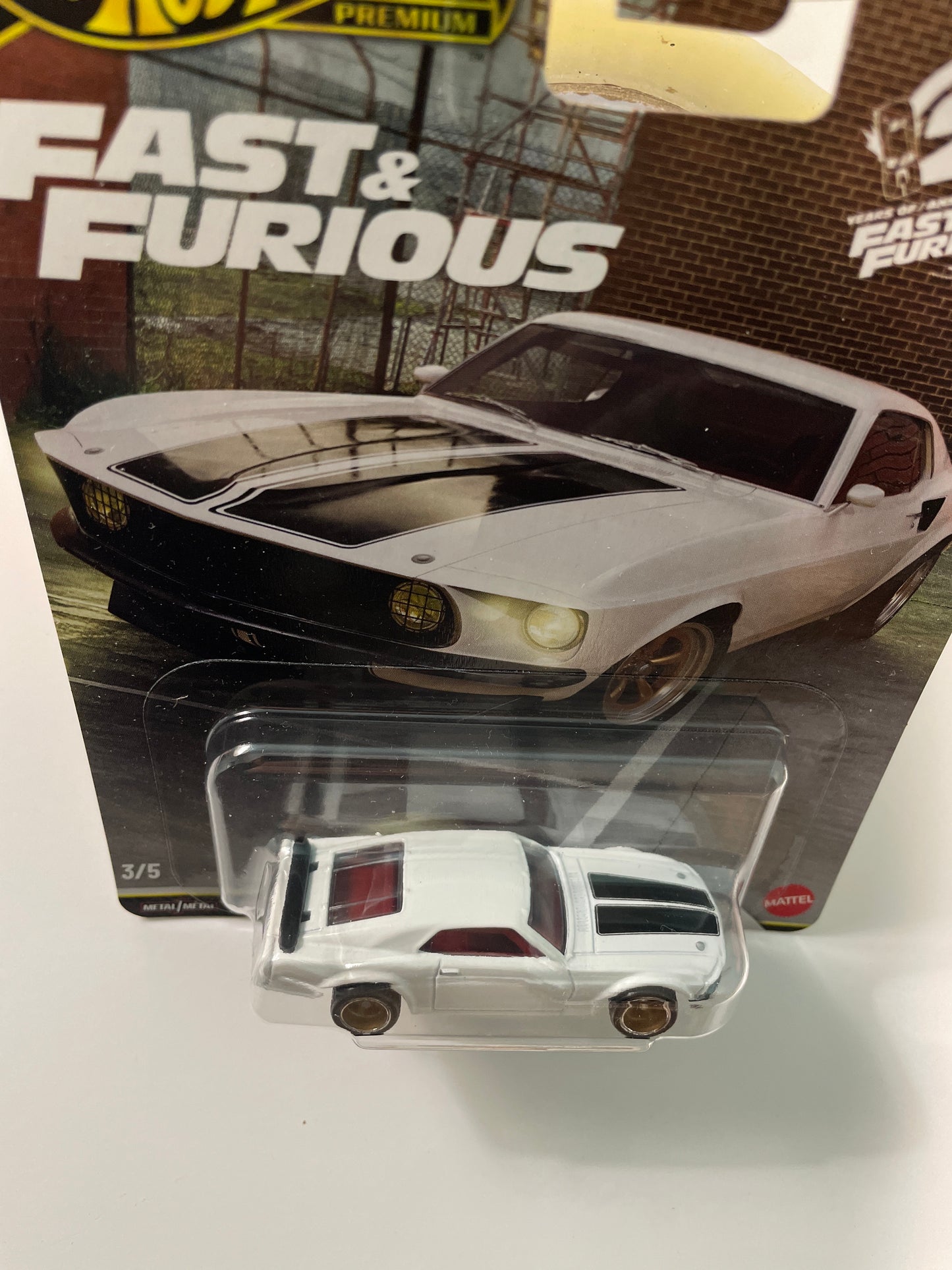 Hot Wheels 1/64 Fast & Furious Mix N 1969 Ford Mustang Boss 302 White - JHW72