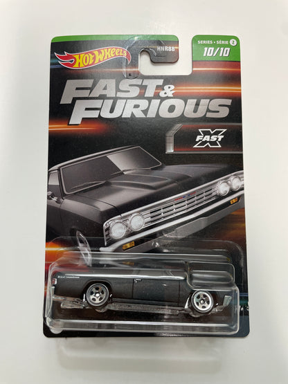 Hot Wheels 1/64 Fast And Furious Series 2 Chevy El Camino Black - Damaged Card