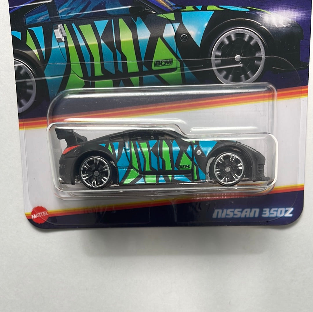 Hot Wheels 1/64 Neon Speeders Nissan 350Z Black & Blue