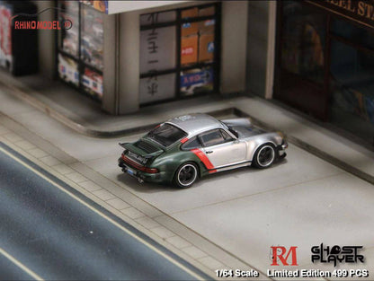 Ghost Player 1/64 Porsche Singer Turbo Study Cyberpunk Livery Silver