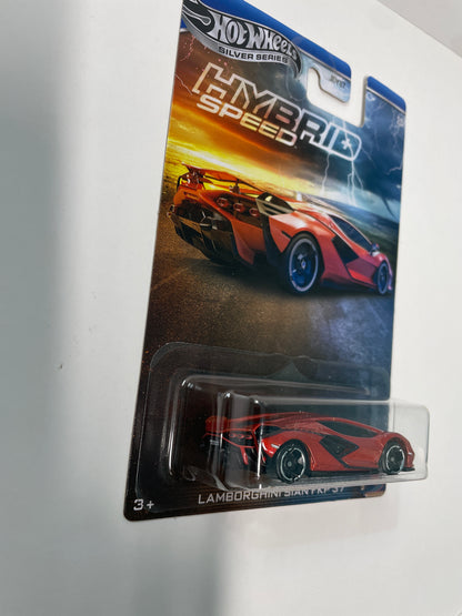Hot Wheels 1/64 Silver Series Hybrid Speed Lamborghini Sian FKP 37 Red - JCB77
