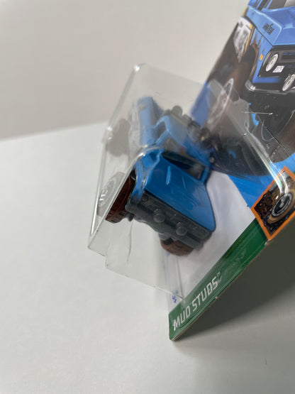 Hot Wheels 1/64 ‘70 Dodge Power Wagon Mopar Blue - Damaged Card