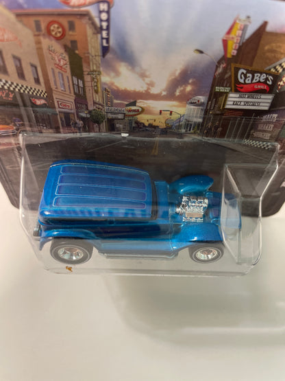 Hot Wheels 1/64 Boulevard Double Demon Blue - Damaged Card