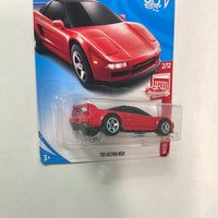 Hot Wheels 1/64 Target Red ‘90 Acura NSX Red - Damaged Card