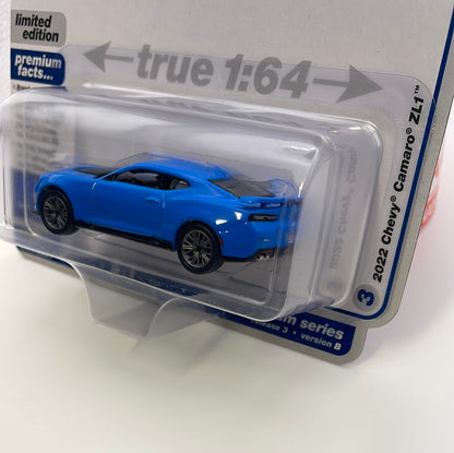 1/64 Auto World Modern Muscle Version B 2022 Chevy Camaro ZL1 Rapid Blue