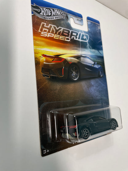 Hot Wheels 1/64 Silver Series Hybrid Speed '17 Acura NSX Black - JCB80 - Damaged Box