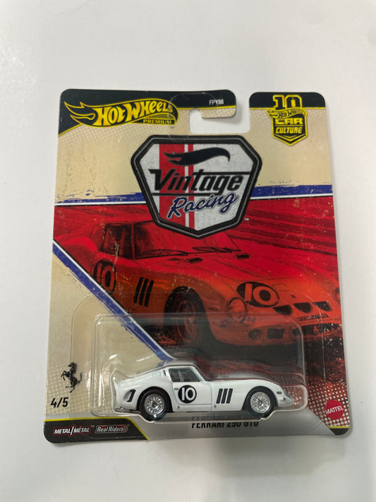 Hot Wheels 1/64 Car Culture 2026 Mix T Vintage Racing Ferrari 250 GTO White - JKF25