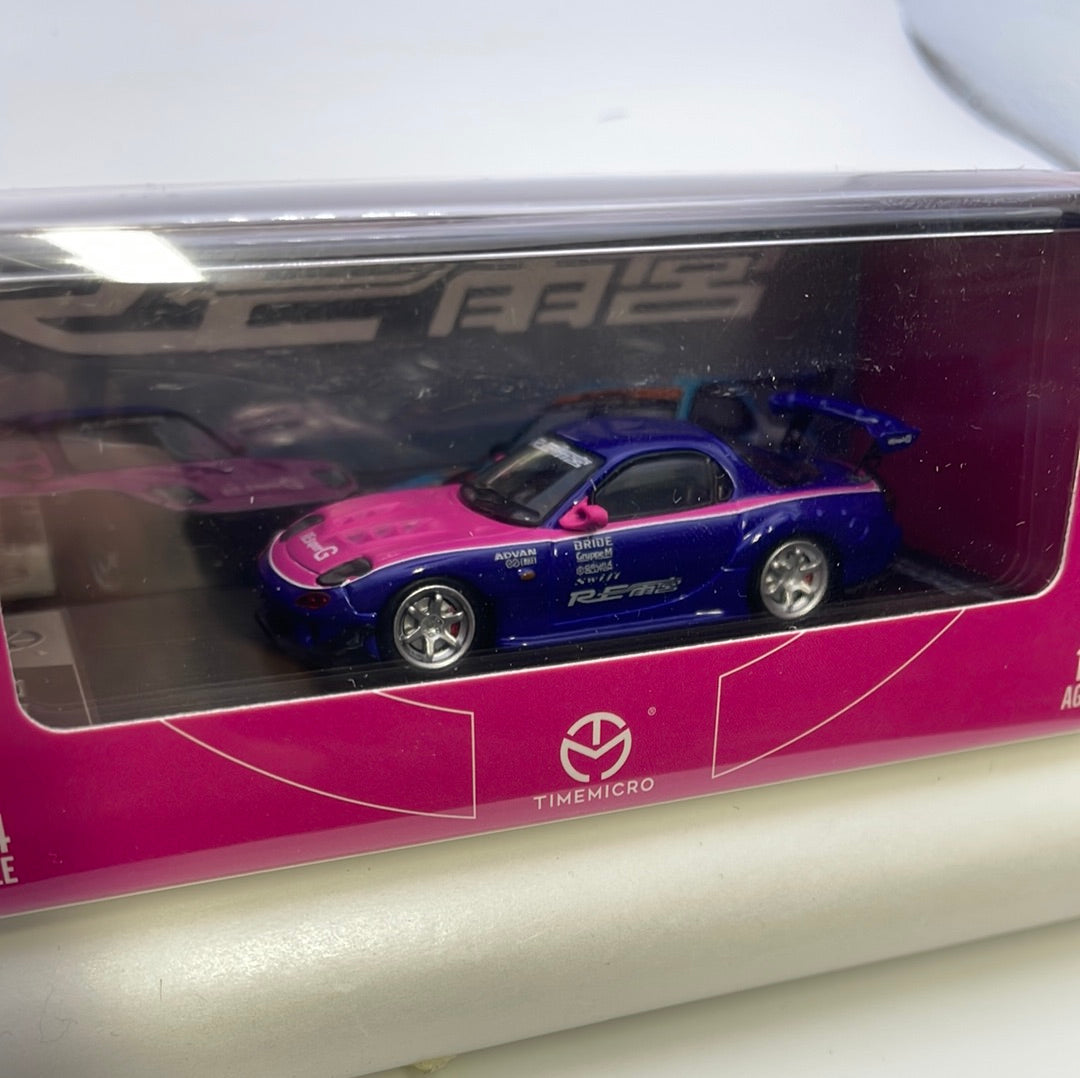 Time Micro 1/64 Mazda RX-7 RE Amemiya Pink – Flipn Diecast