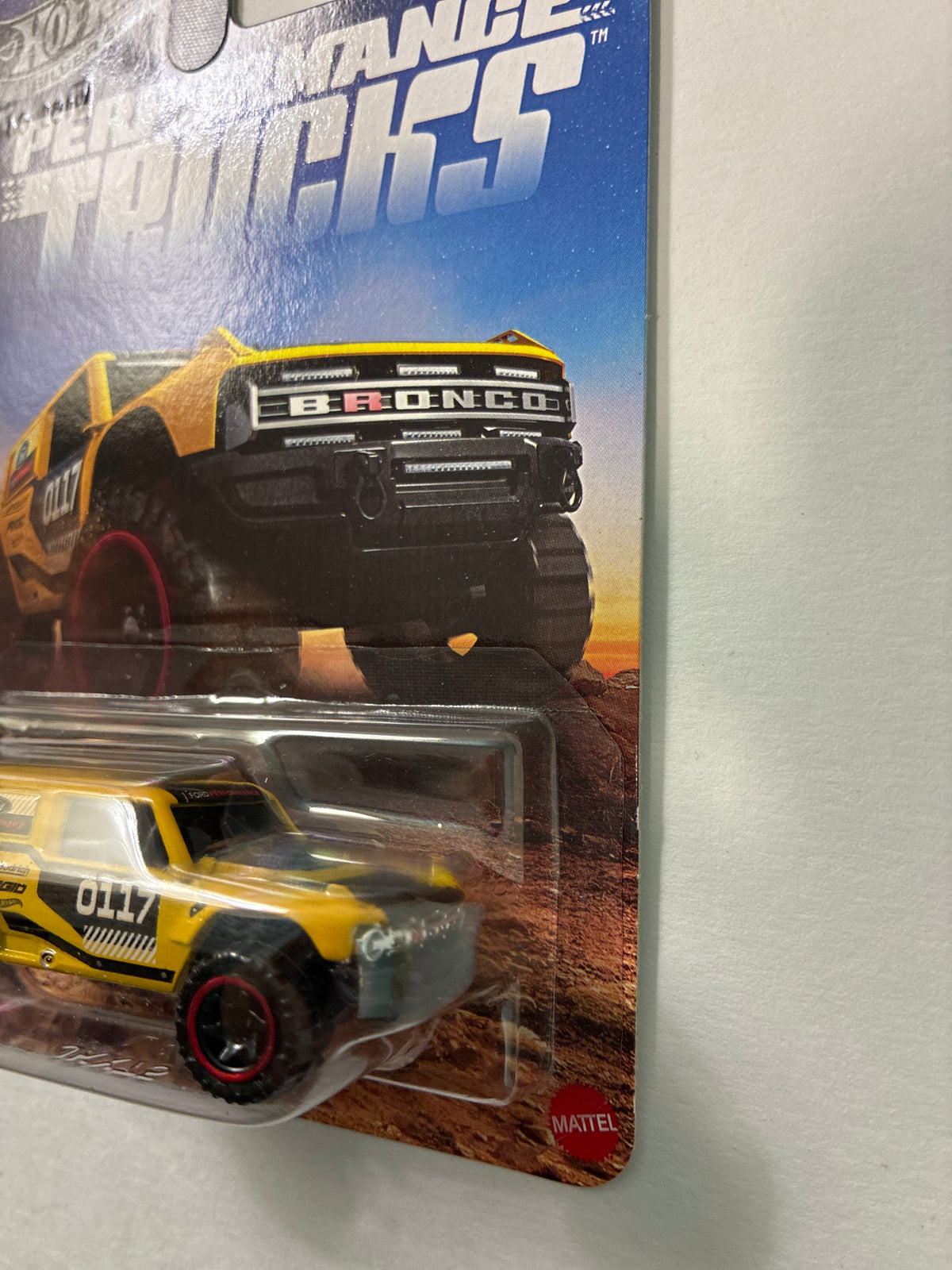 Hot Wheels 1/64 Silver Series Performance Trucks Ford Bronco R Yellow - JKX75