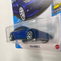 Hot Wheels 1/64 Tesla Model 3 Blue