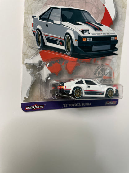 Hot Wheels 1/64 Car Culture ‘82 Toyota Supra (World Tour Series) White - HRV97