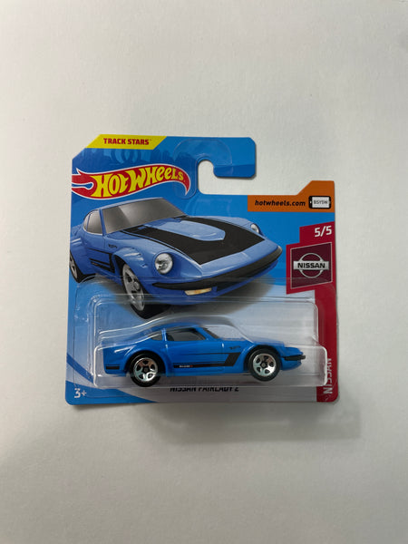 Hot Wheels 1/64 Nissan Fairlady Z Short Card Blue & Black - Damaged Card