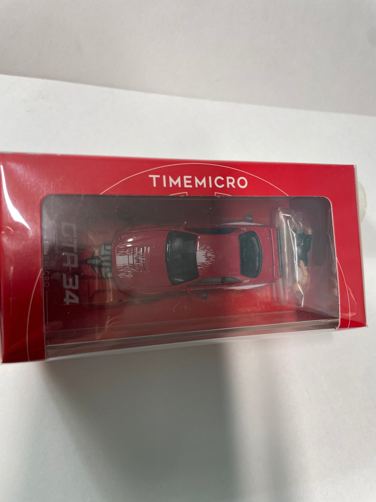 Time Micro 1/64 Nissan GTR R34 Red w/ Figure