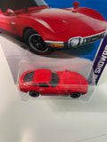 Hot Wheels 1/64 Toyota 2000 GT Red - Damaged Card