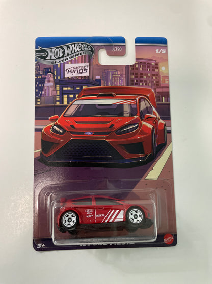Hot Wheels 1/64 Silver Series Compact Kings '12 Ford Fiesta Red - JKX58 - Damaged Box