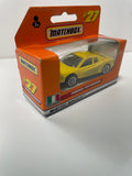 Matchbox 1/64 German Box Ferrari Testarossa Yellow - Damaged Box