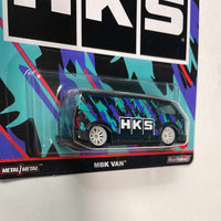 Hot Wheels 1/64 Pop Culture Speed Shop HKS MBK Van Black - Damaged Card