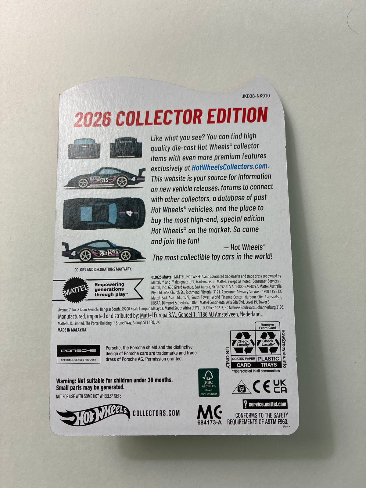 Hot Wheels 1/64 Mail In Collector Edition '78 Porsche 935/78 Blue - JKD38-NK910
