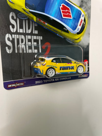Hot Wheels 1/64 Car Culture 2023 Toyota GR Corolla Yellow (Slide Street 2 Series)