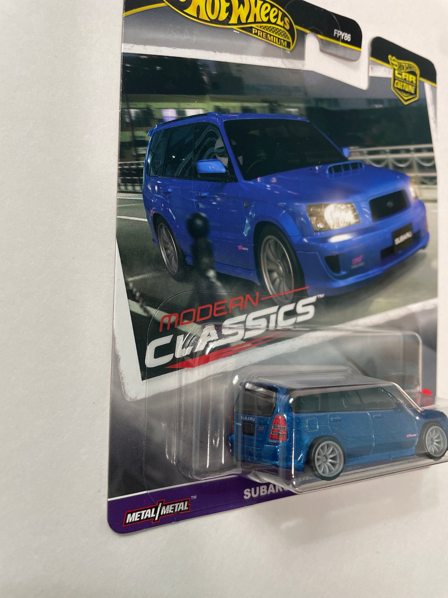 Hot Wheels 1/64 Car Culture Modern Classics Subaru Forester STI Blue