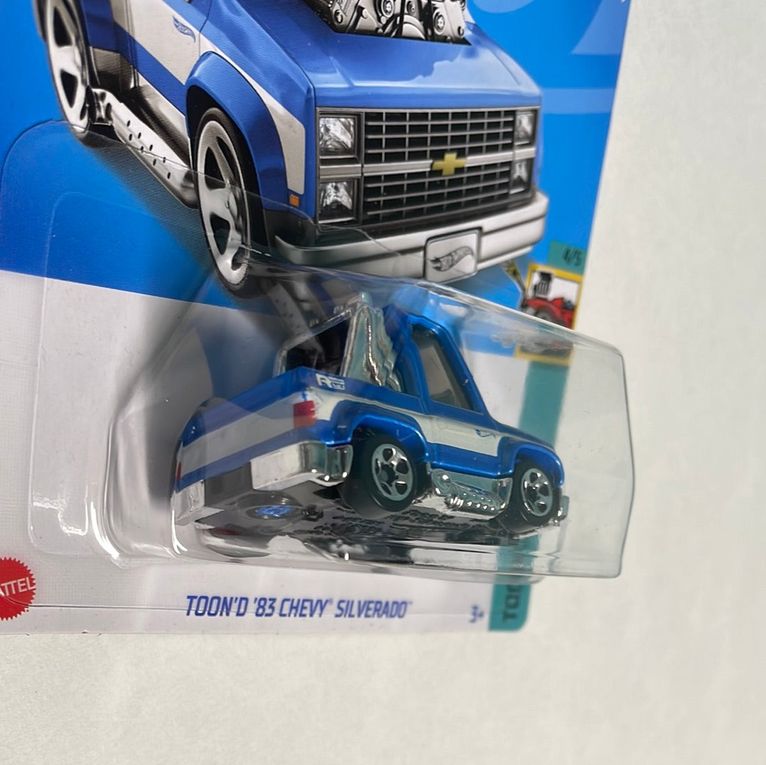 Hot Wheels 1/64 Toon’d ‘83 Chevy Silverado Blue