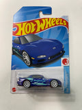 *Japan Card* Hot Wheels 1/64 '95 Mazda RX-7 Blue