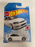 *Japan Card* Hot Wheels 1/64 ‘99 Honda Civic Type R EK9 White - Damaged Card