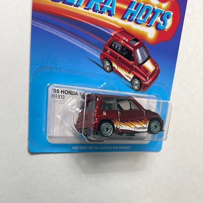 Hot Wheels 1/64 Ultra Hots ‘85 Honda City Turbo II Red
