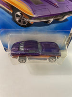 Hot Wheels 1/64 Corvette ‘63 Split Window Purple - Damaged Card