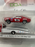 Greenlight x Acme 1/64 Allan Moffat’s #38 1969 Trans Am Mustang w/ Ford F-350 Ramp Truck Red