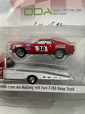 Greenlight x Acme 1/64 Allan Moffat’s #38 1969 Trans Am Mustang w/ Ford F-350 Ramp Truck Red