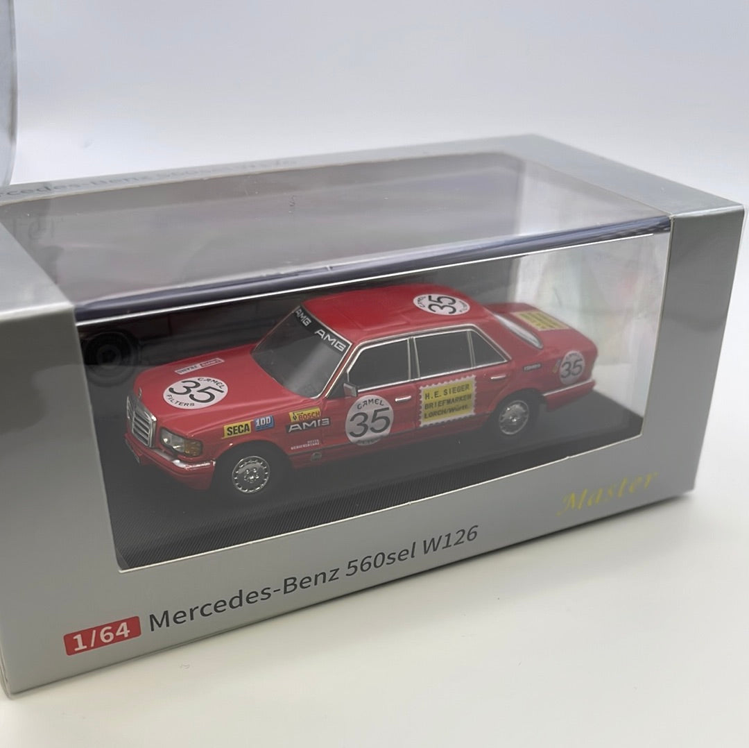 1/64 Master Mercedes-Benz 560sel W126 Red